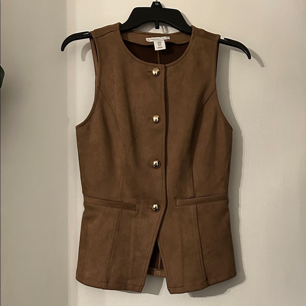 Brown Sleeveless Vest